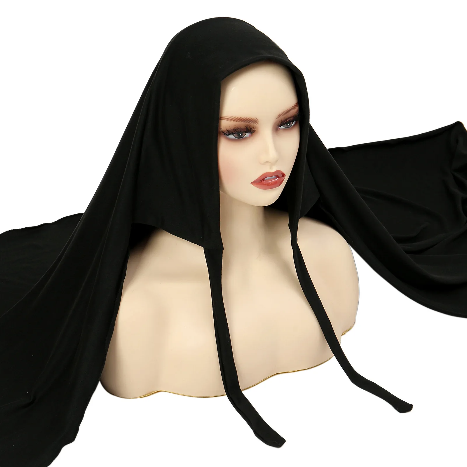 70*170CM Solid Color Soft Milk Silk Scarf Strap Convenient Hijab for Women Muslim Fashion  Turbante Feminino Africano
