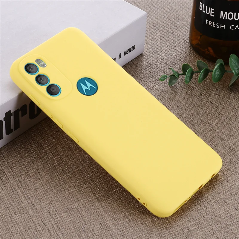 Silicone Back Case+Strap For MOTO G22 G200 edge 20 X30 G20 E10 E20 E30 G10 Power G51 G71 5G G Plus Soft Shockproof Cover