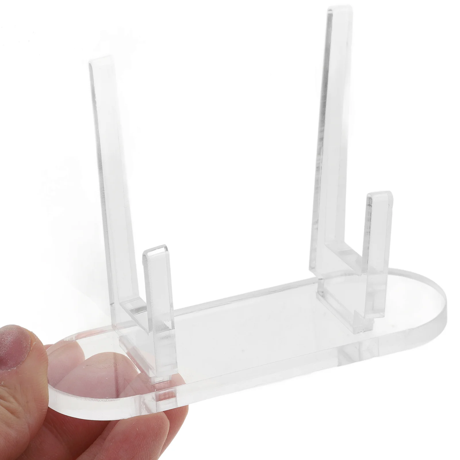 Transparent Acrylic Desktop Vinyl Record Stand Stable Holder Clear Display Shelf for Vinyl Collection