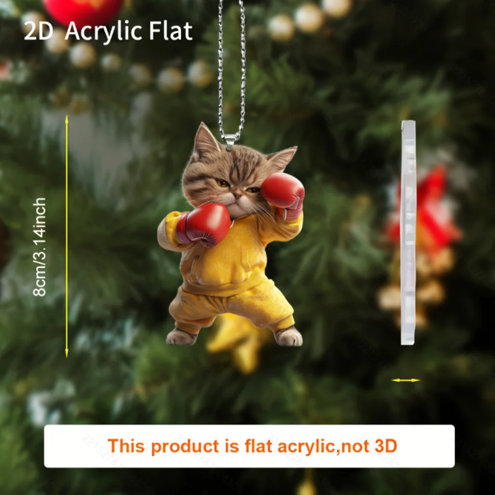 Gun Ornament Versatile Flat Acrylic Pendant Wind Chime Lightweight Hanging Decoration For Garden Patio Indoor Outdoor