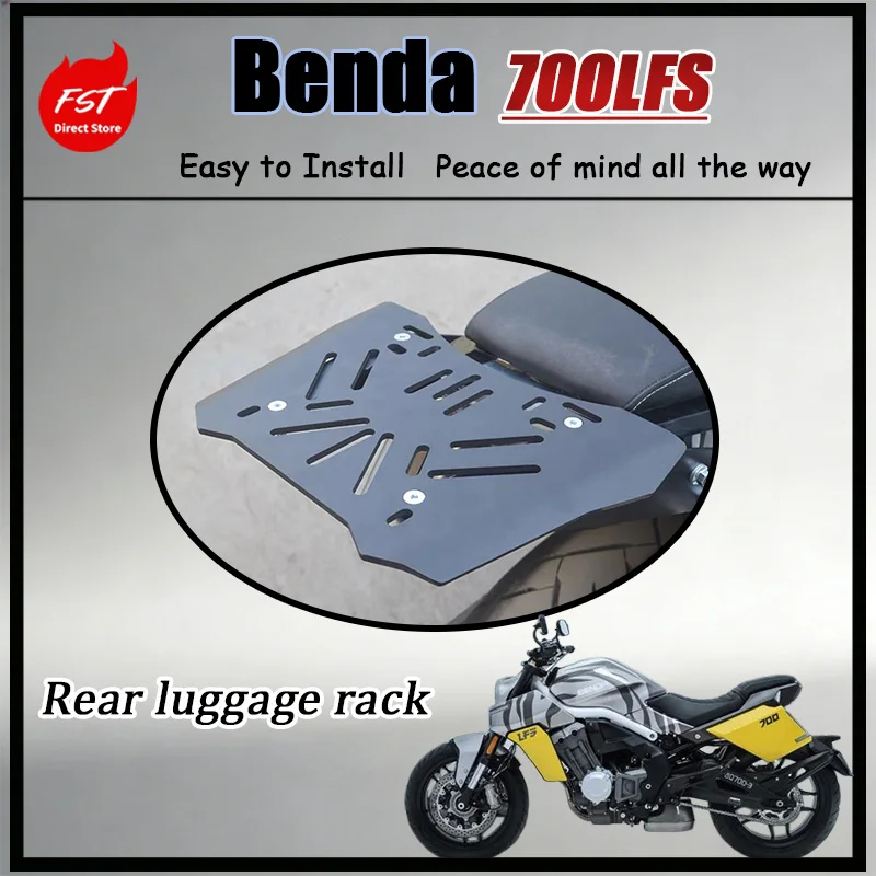 FOR BendaLFS700 Motorcycle Rear Luggage Carrier Top Case Bracket High Capacity All-In-One Modification Part for Enhanced Storage