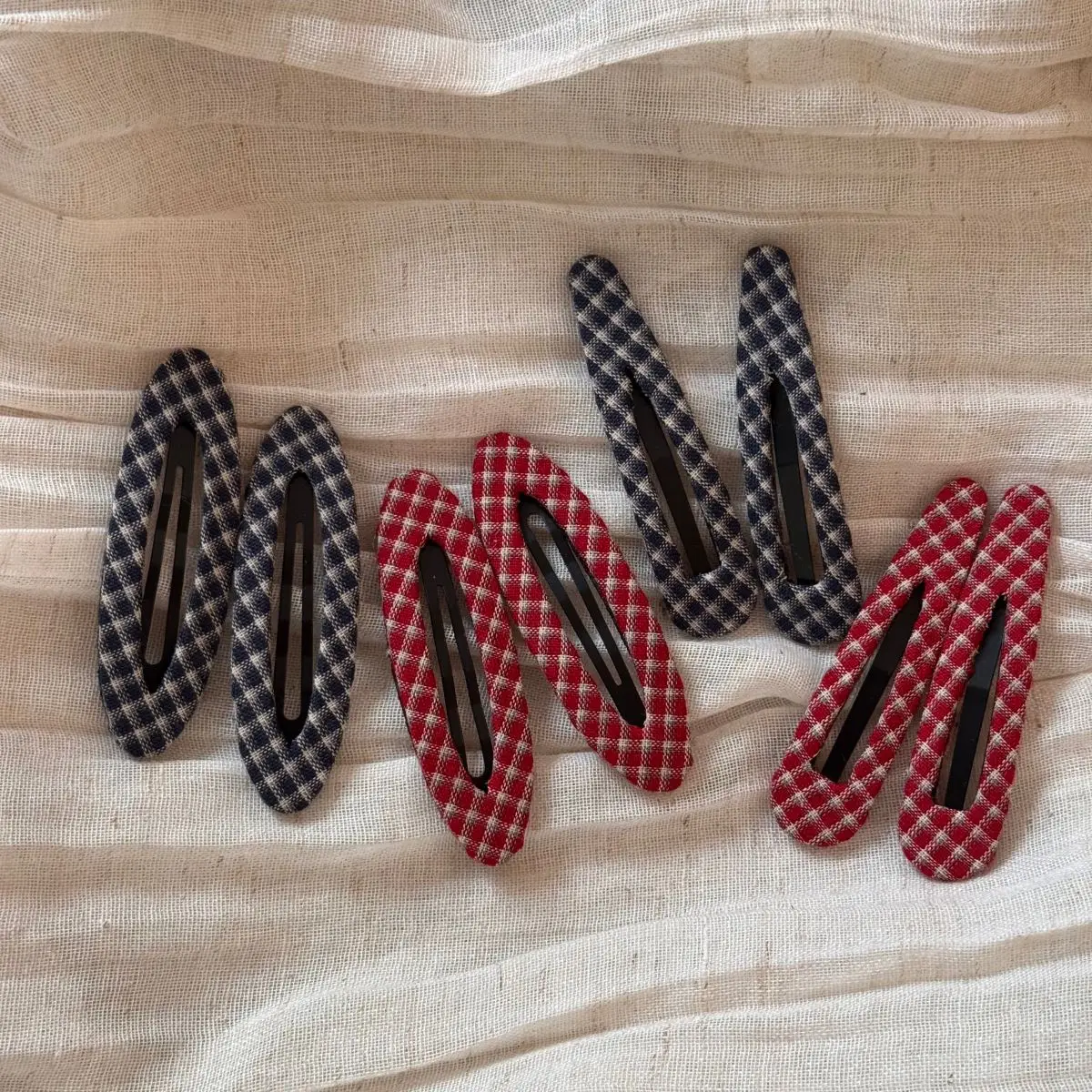 Korean Plaid Hollow Out Hair Side Clip Exquisite Bangs Clip Broken Hair BB Clip Headpiece Women Girls Hair Styling Accessories