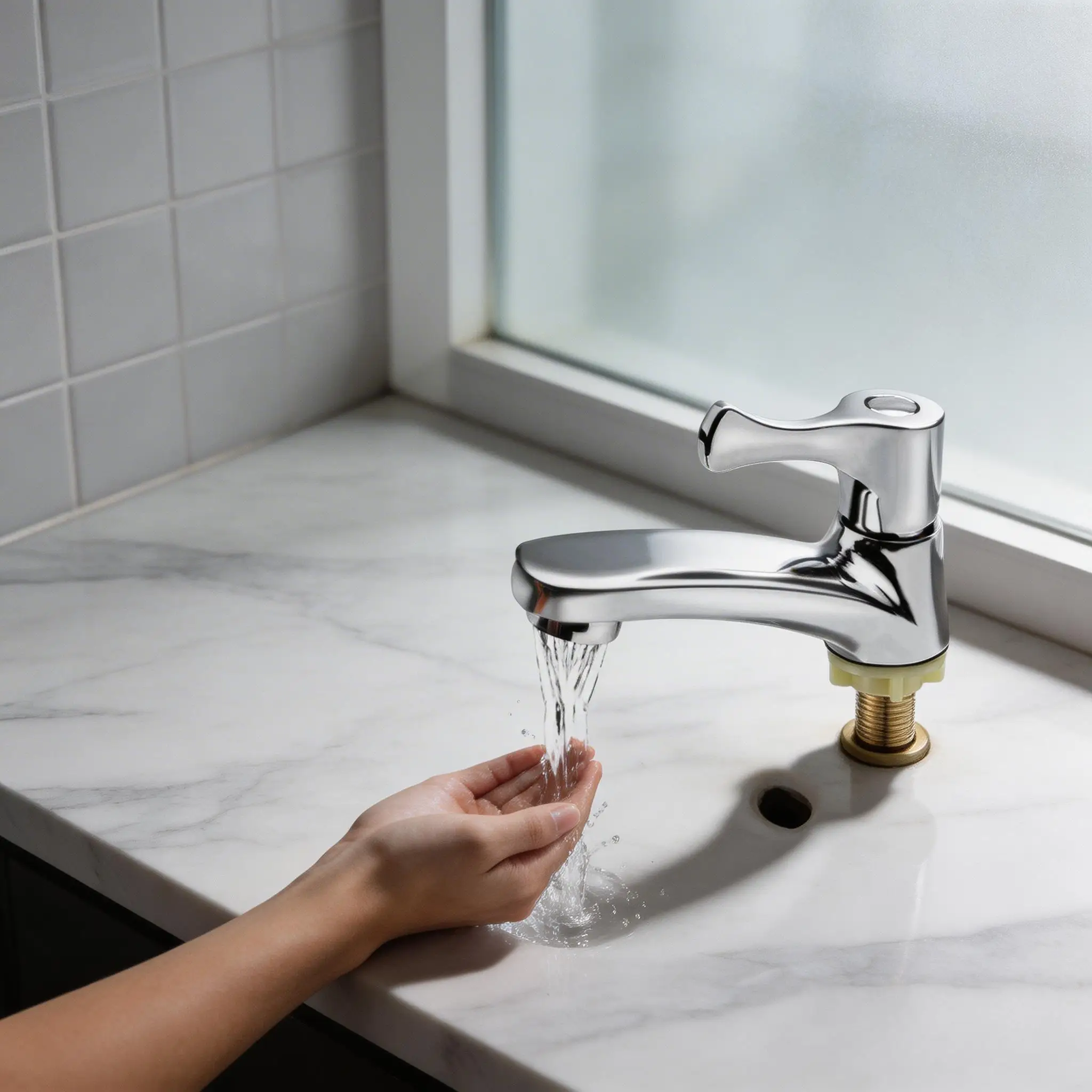 

Bathroom Basin Single Cold Water Tap Faucets Cold Water Deck Mounted Toilet Washing Basin Sink Faucet Taps