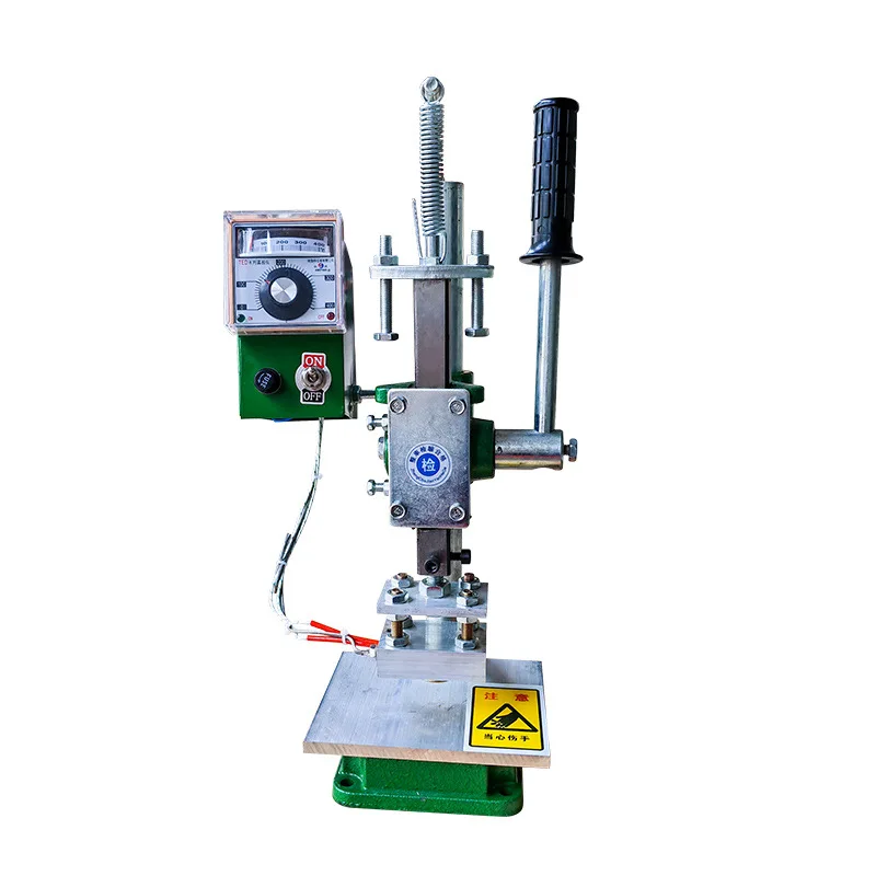 Small bronzing machine Manual hot pressing Hot stamping Embossing Leather bubble bag LOGO branding