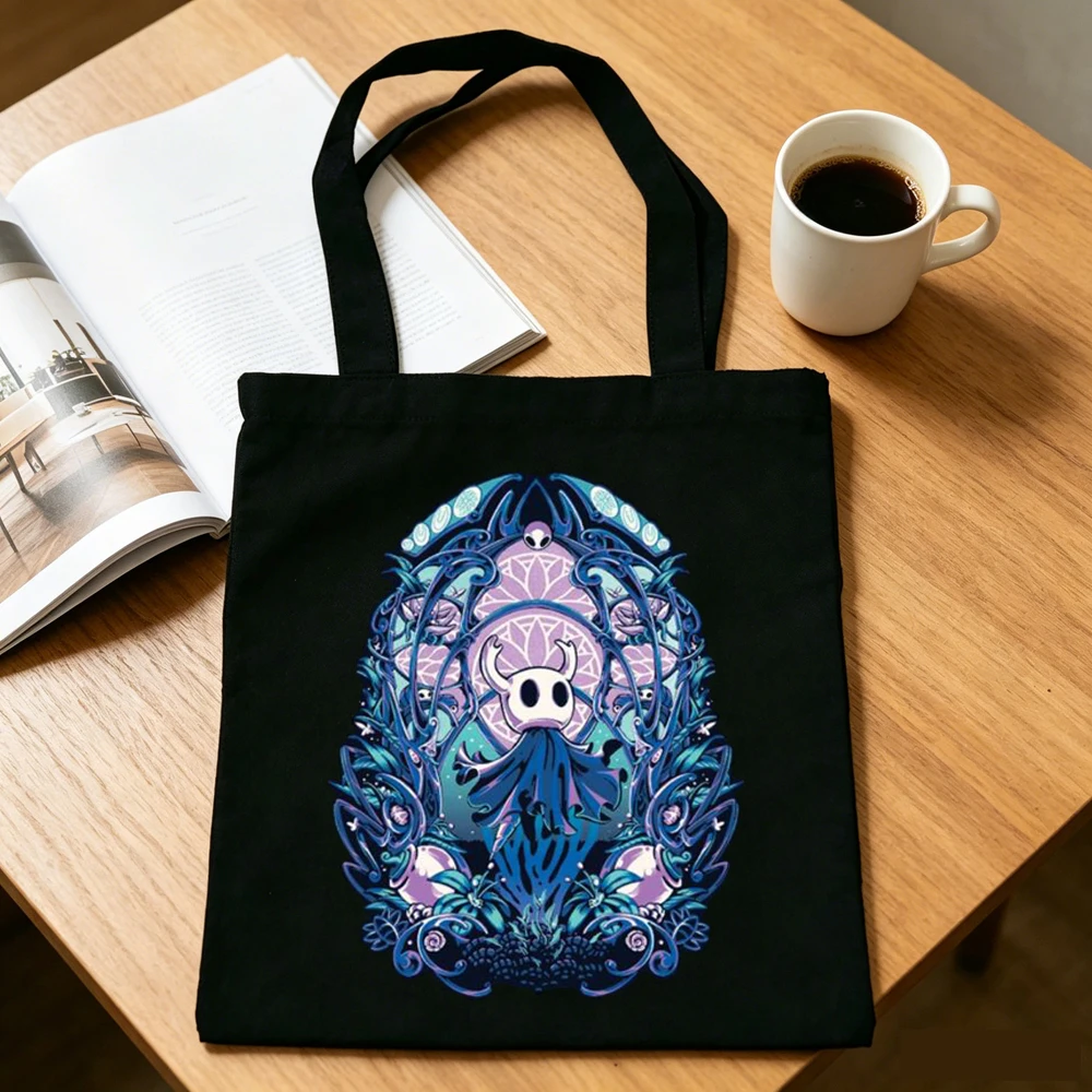 Hollow Knight tote bag torba na zakupy y2k reusable shopper bolsas de tela woman