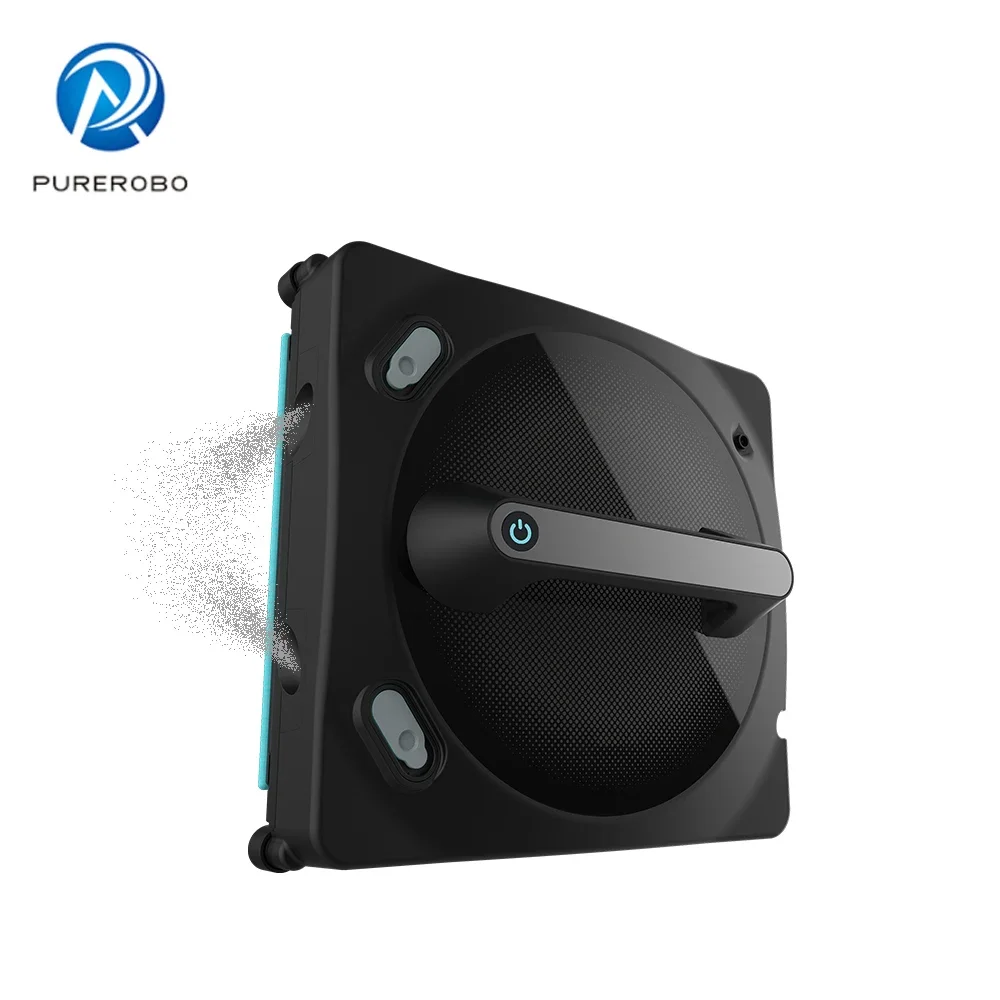 Purerobo Vibration W-V1S et Spray Fenêtre Robot Nettoyeur Échdébord