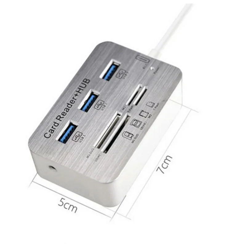 FORW-2X USB HUB 3.0 USB Splitter 3 Ports Extensor Multi USB Extension Multiple 3 0 Hub SD Card Reader USB3.0 Expander For PC