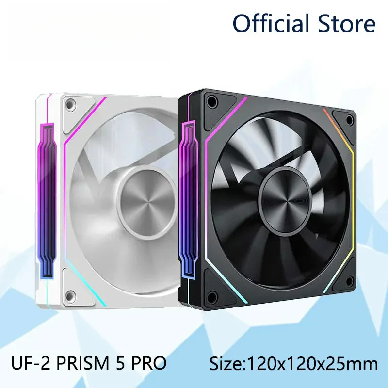 UF-2 PRISM 5 PRO 12CM ARGB Large Air Volume Computer Chassis Fan Regular version/Reversed version Dual mode selection