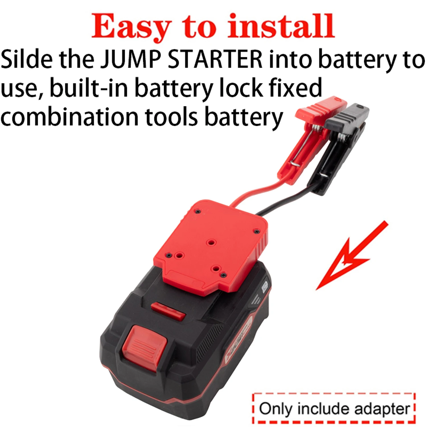 Portable Car Battery Jump Starter Jump Box For Lidl Parkside X20V Li-ion Battery Converter Accessory Emergency Vehicle Starting