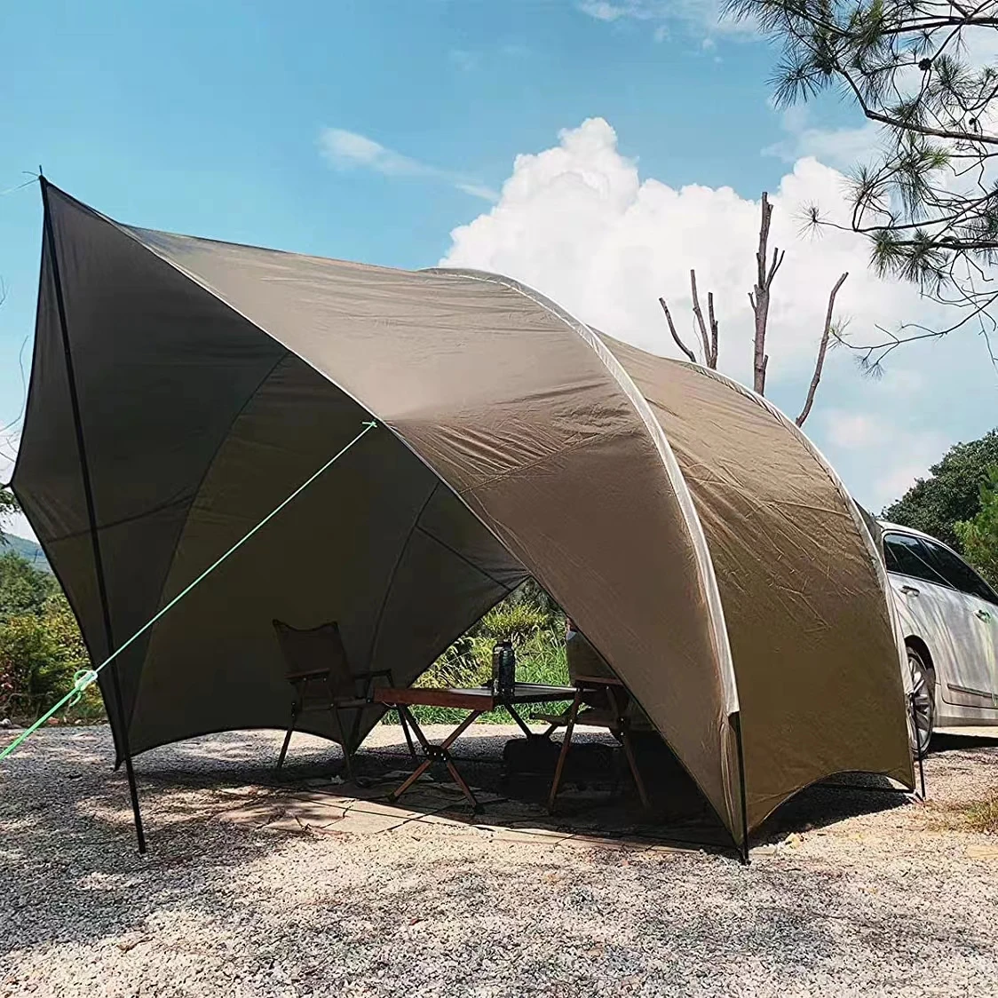 

Outdoor Canopy Tent with Sidewalls, Waterproof Backyard Gazebo, Sun Shade Tarp