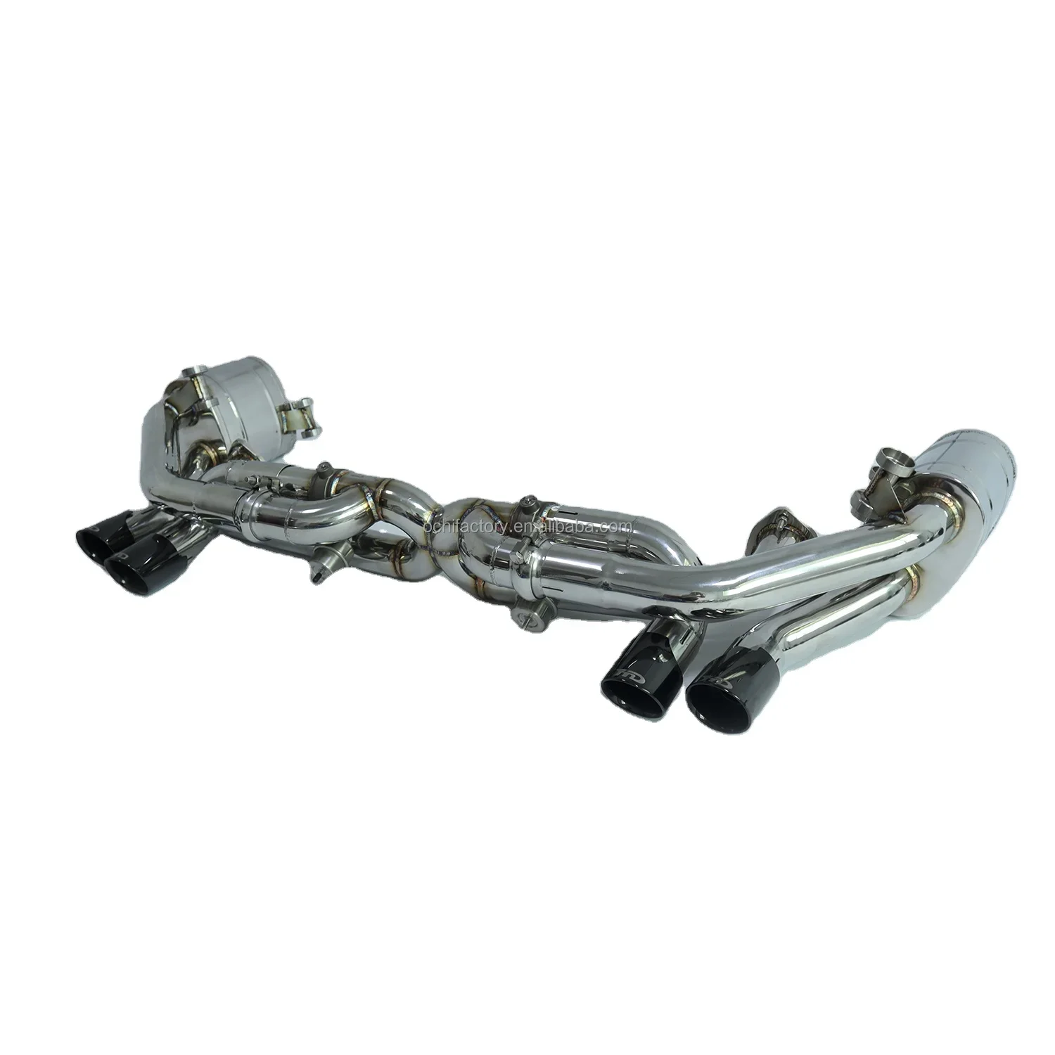 OUCHI Stainless Steel Exhaust Catback for Porsche 911 997.2 3.6T/3.6L/3.8T/3.8L 2009-2012 with Mufffler Valve Exhaust Pipes