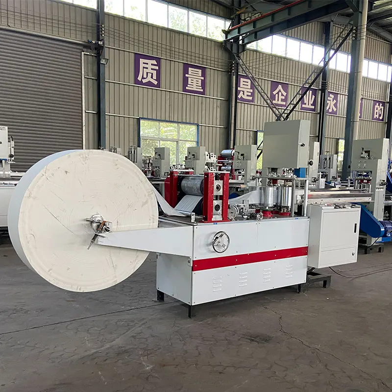 Z Fold Napkin Paper Making Machine Fully Automic Embossing Paper Napkin Making Tissue Paper Folding Machine