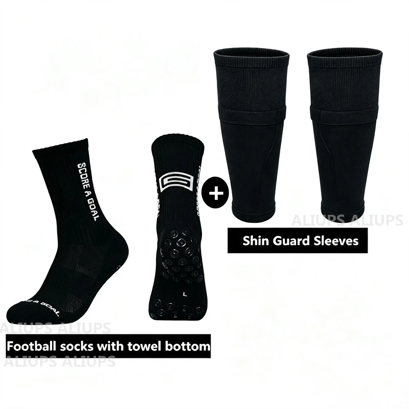 Breathable Football Socks Grip Shin Guard Sleeves for sports training and competition Shin Guard Pad Sleeve football accessories