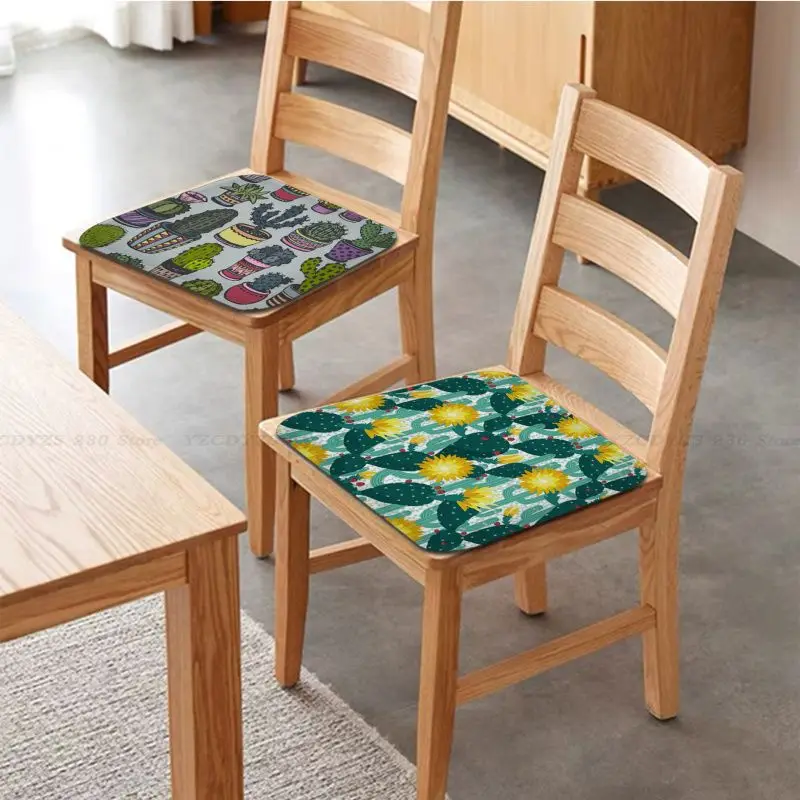 

Cute Cactus Pattern Cushion Mat Art Stool Pad Patio Home Kitchen Office Chair Seat Cushion Pads Sofa Seat 40x40cm Stool Seat Mat