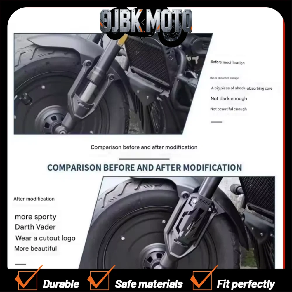 

(wuji cu625 cu250))Modified Black Warrior front shock absorber cover for VOGE CU625 CU525 CU250 shock absorber trim accessories