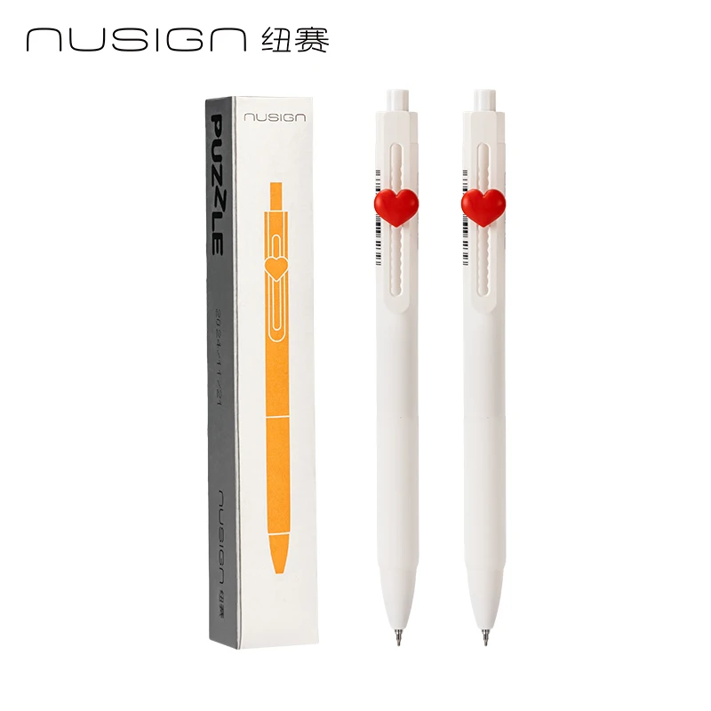 

NUSIGN Heartfelt нейтральная ручка DIY комбинированный пресс быстросохнущие черные чернила персонализированные сращивания подпись мягкая резиновая оболочка