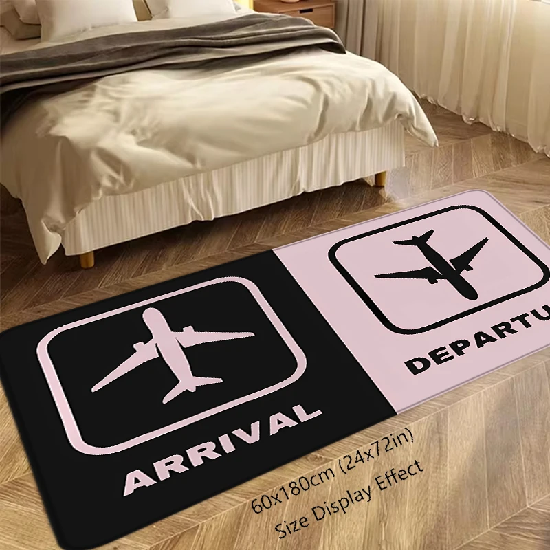 Floor Mat Arrival Departure Boarding Check Non-slip Foot Rug Entryway Hallway Carpet Kitchen Water Adsorbed Rugs Bedside Mats