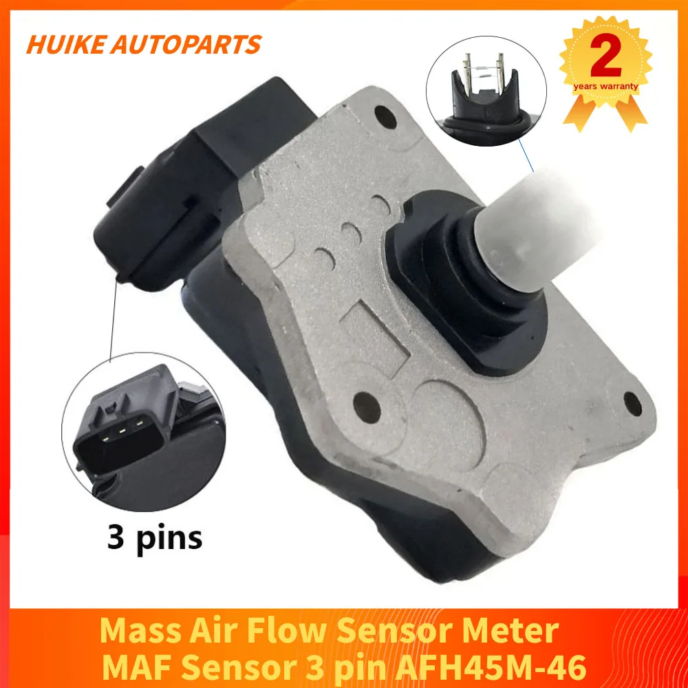 3 pin Mass Air Flow Meter Sensor AFH45M46 AFH45M-46 for Nissan Sentra 1.6L 91-93 for Ni-ssan 100NX B13 1.6L 1990-1994, AFH55M-10