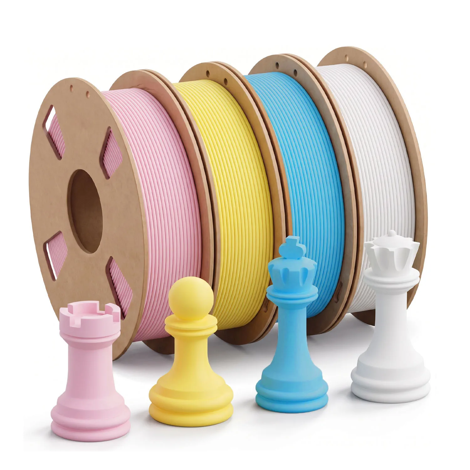 PLA Filament Cyan Yellow White 4 Colors Optional 250g 1kg Per Roll 3D Printer Filament Polylactic Acid Printing Consumables