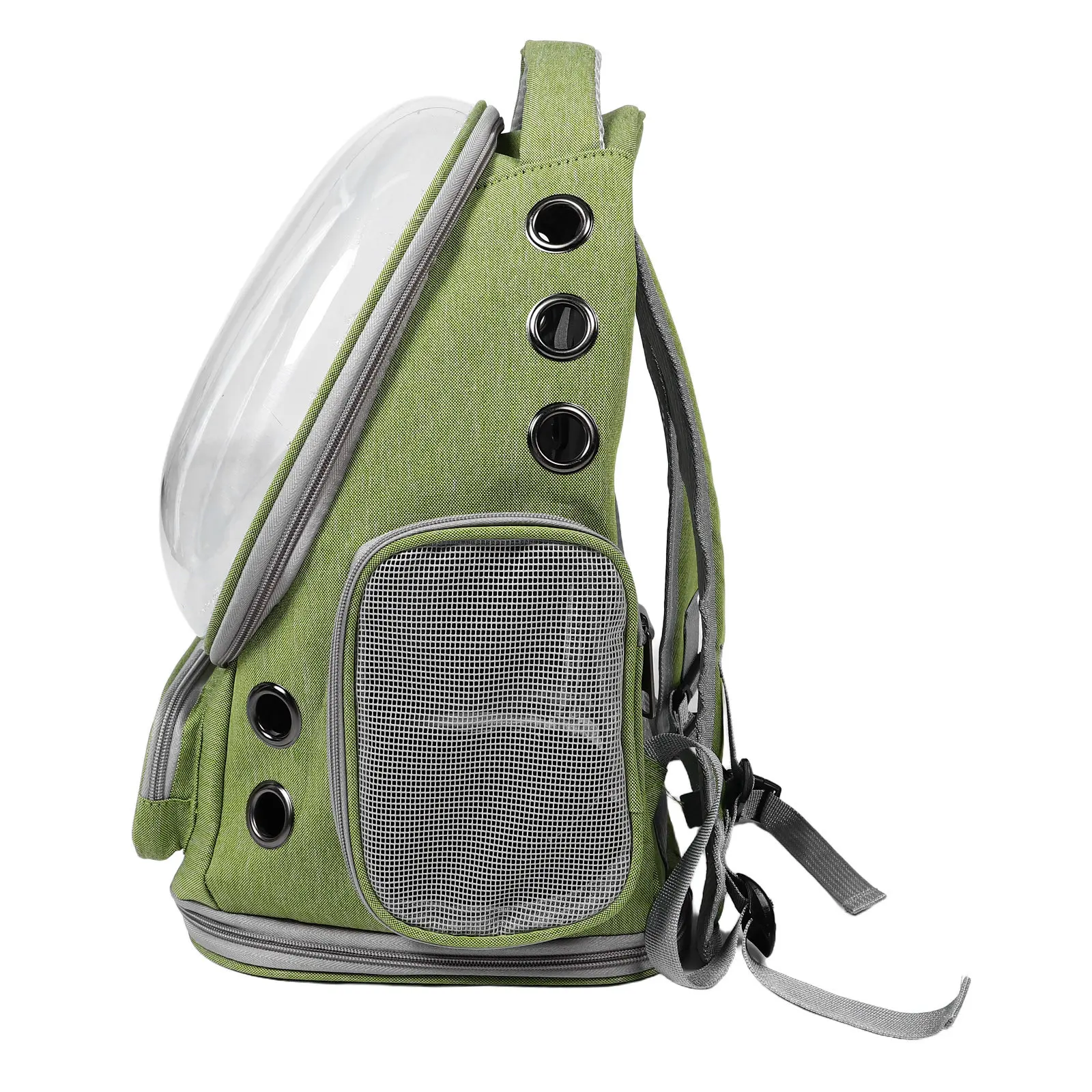 Transparent Cat Travel Carrier Backpack Breathable Foldable Pet Outdoor Double Shoulder Bag Clear Capsule Carrying Case Small