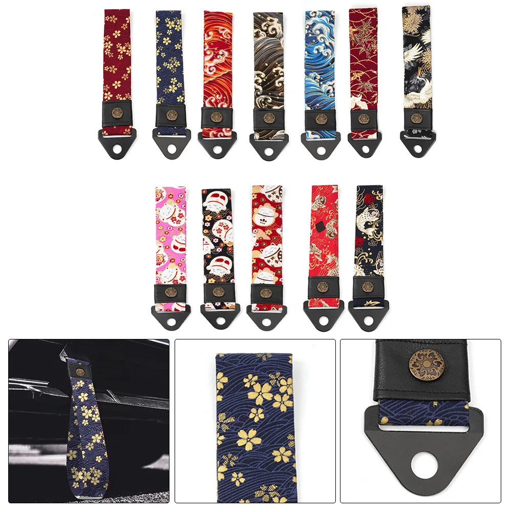 JDM Style Tow Strap Front Rear Bumper Tow Rope Exterior Car Styling Accessory