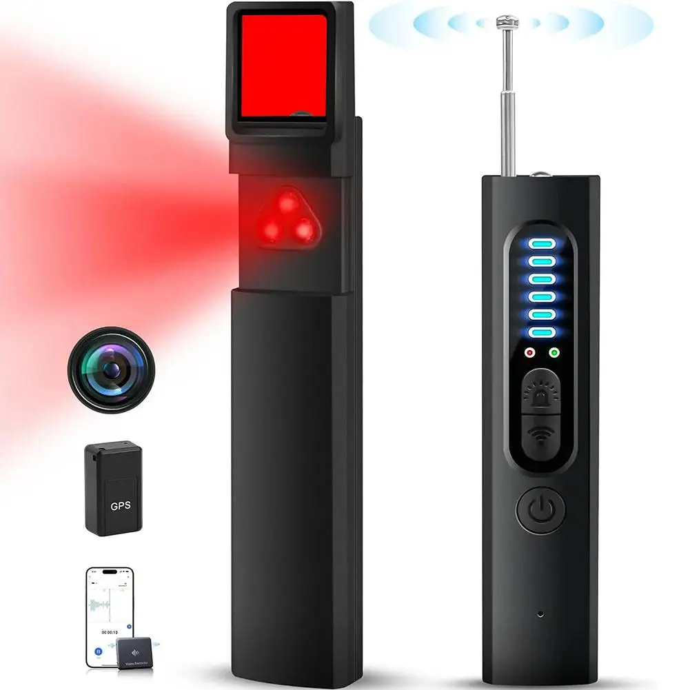Caméra cachée 2025, dispositif d'écoute caché, GPS Rf, Scanner de Signal sans fil pour hôtels, maison, bureau, voiture, 6 niveaux N8O8