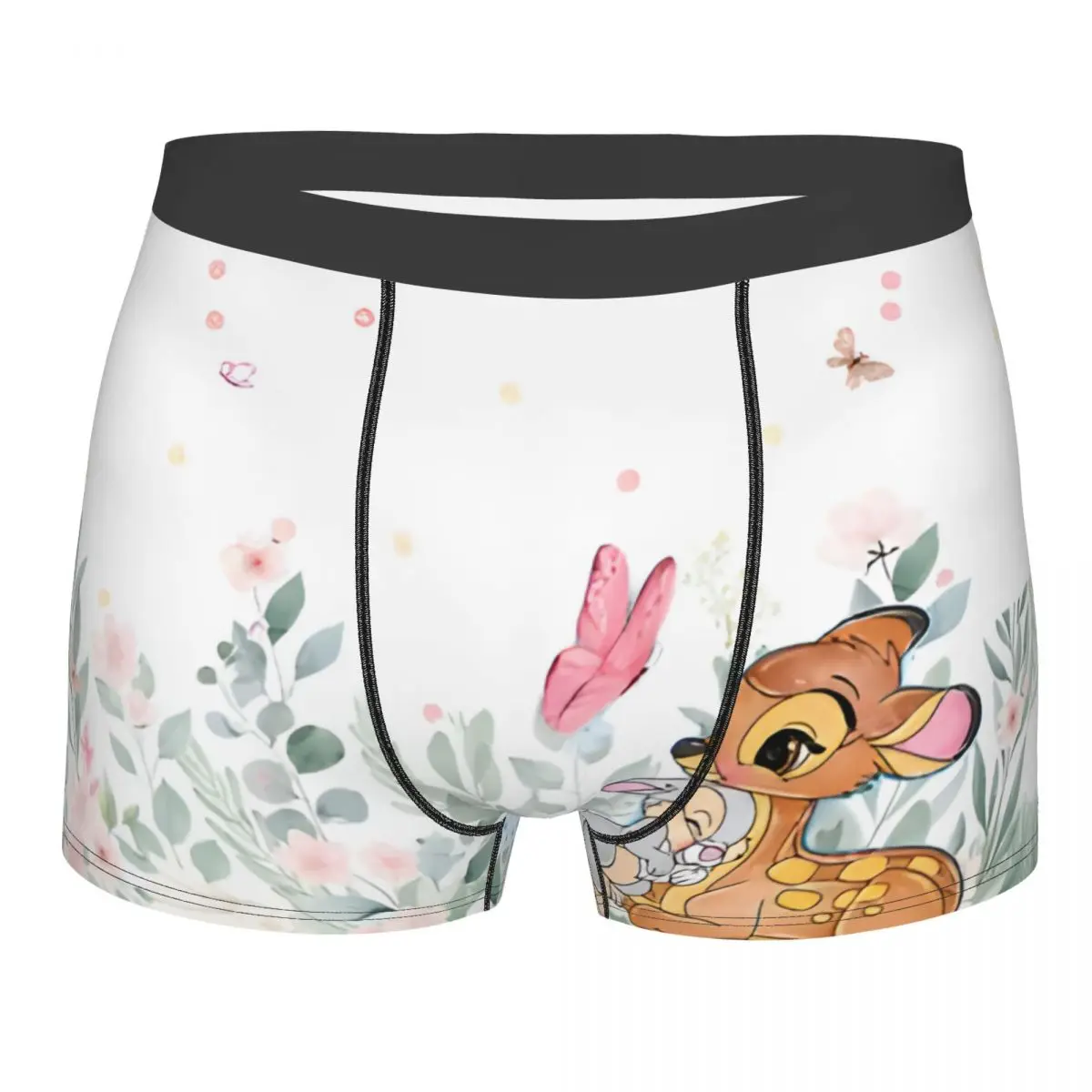 Cartoon personalizzato Bambi Anime Boxer Pantaloncini Slip da uomo Intimo Mutande fresche