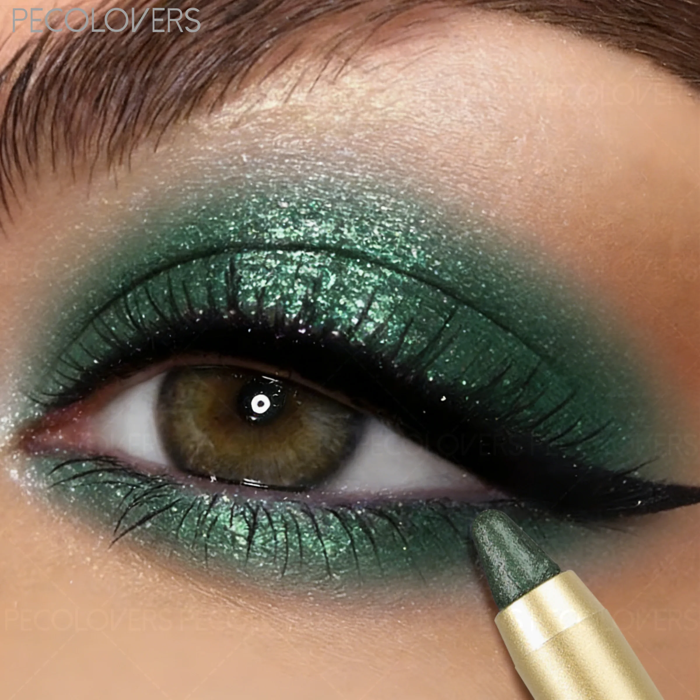 Shimmer Duoble-headed Eyeshadow Pencil, Gradient Long-Lasting Smudge-Proof Eyeshadow Stick, All Skin Types, Holiday Party Use