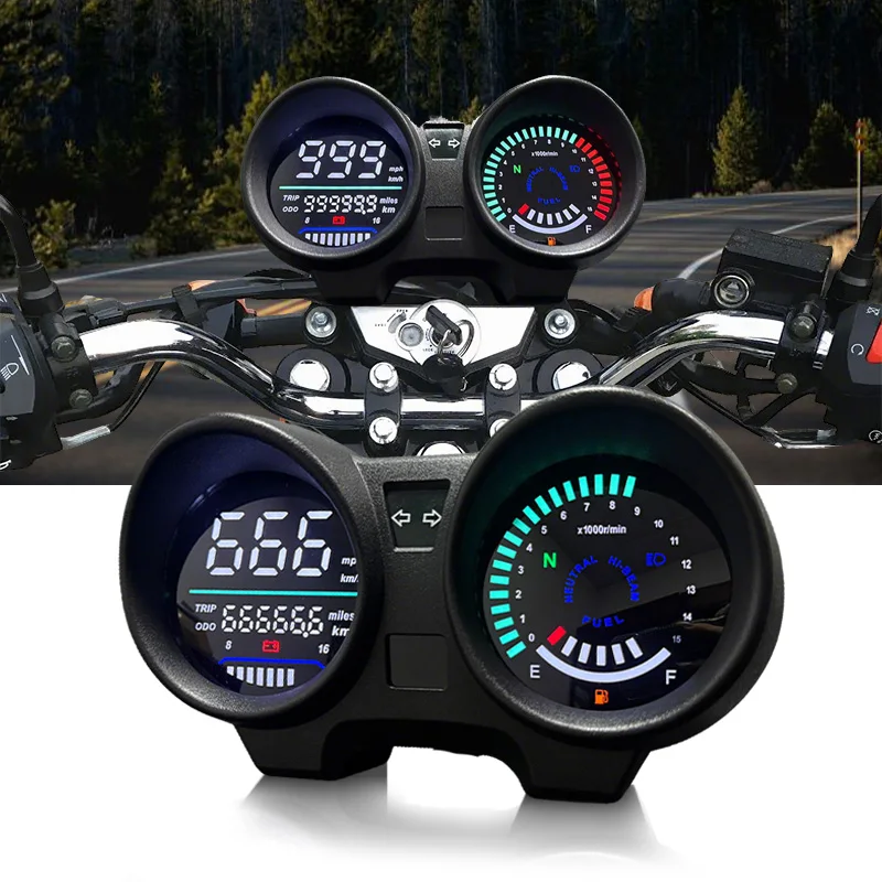 New Motorcycle Accessories Speedometer Moto Digital Tachometer Dashboard Dash Display Panel for Titan 150 Honda Cg150 Fan150