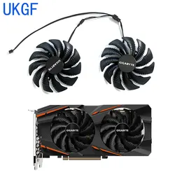 For Gigabyte GTX 1050 1060 1070 960 RX 470 480 570 580 Video Card Fan 88MM T129215SU Graphics Card Replacement Cooling Fan