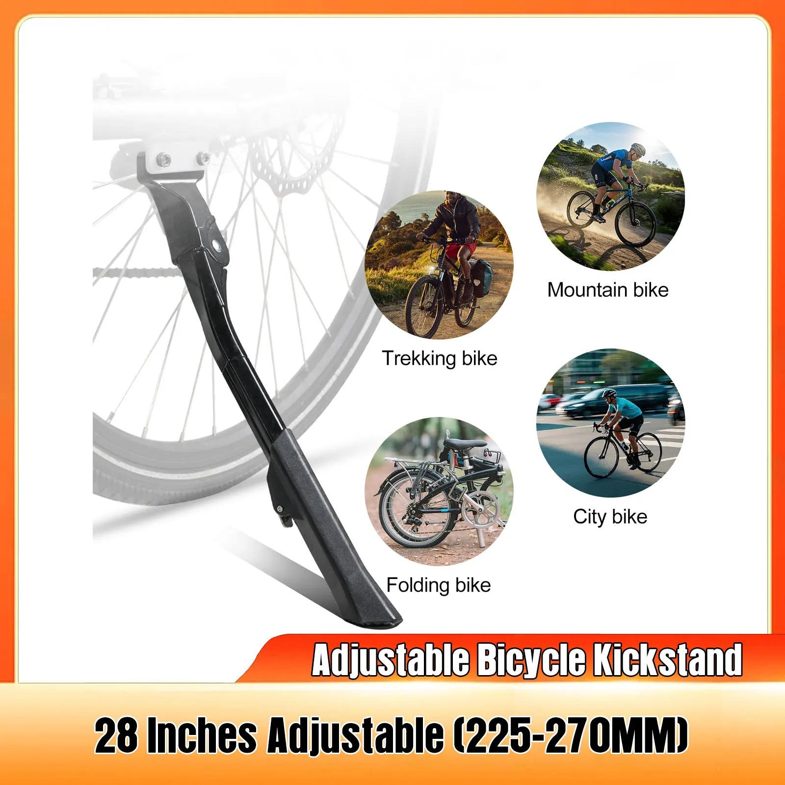 

Подставка для шоссейного велосипеда MTB, алюминиевая подставка, 28 дюймов, регулируемая опора для горного велосипеда, боковая задняя парковочная дорожка