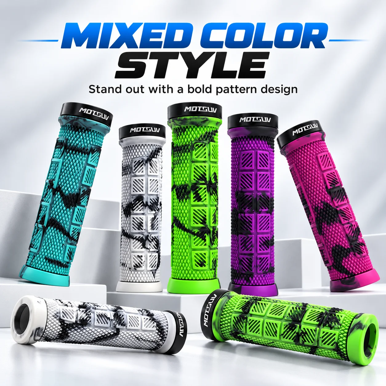 Mountain bike mixed-color alloy rubber handlebar tape cycling gear soft rubber bicycle handlebar cover