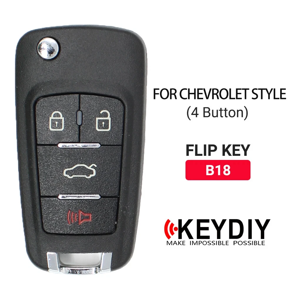 5pcs/lot KEYDIY B18 NB18 Remote Car Key 4 Buttons for Buick KD900/KD-MAX/KD-X2 Key Programmer KD MINI B Series Remote Control