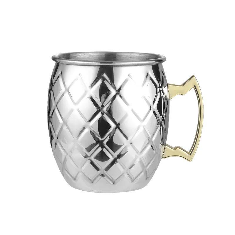 Steel Moscow Mule Mug Plated Beer Wine Cup Cocktail Mug With Handle