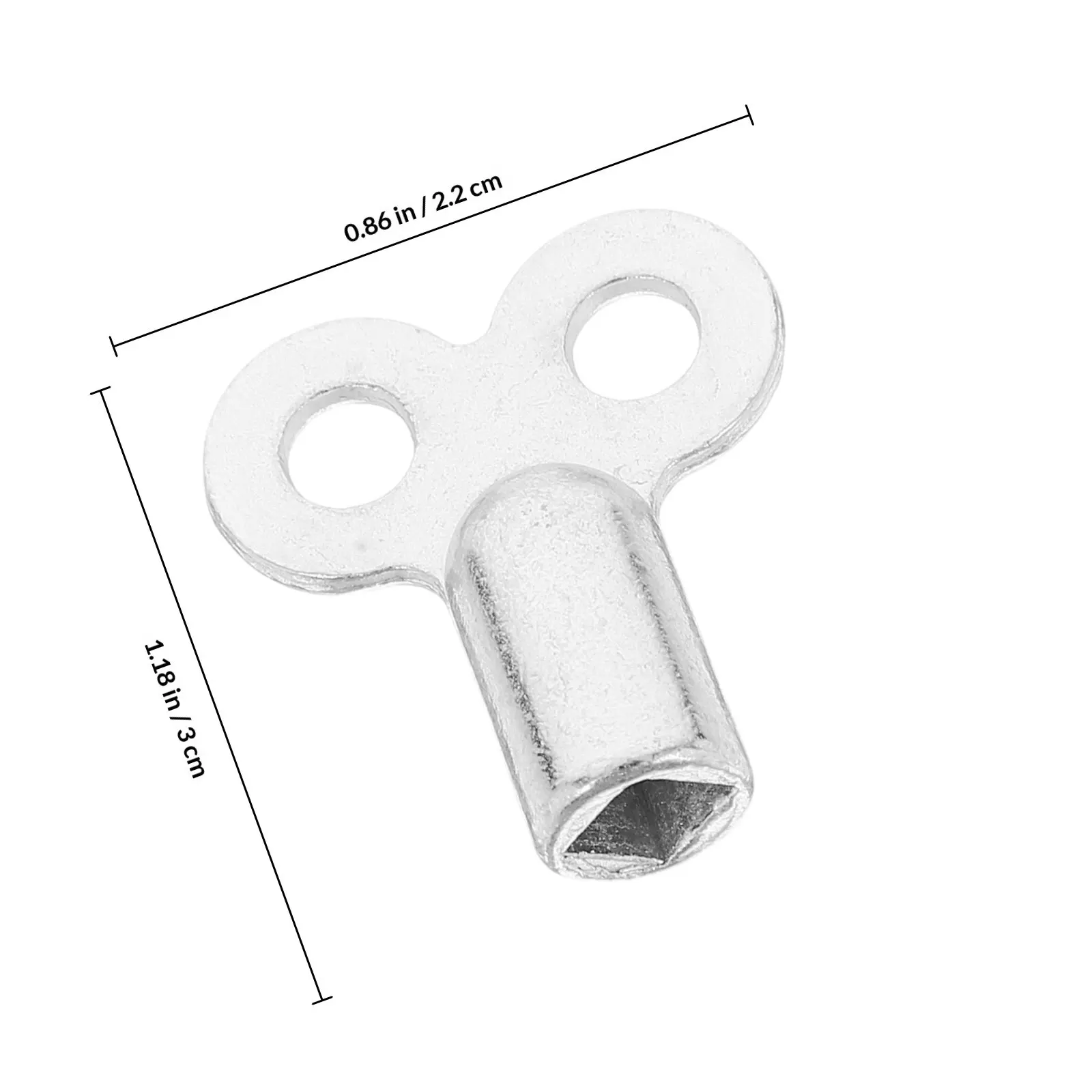 6Pcs Zinc Alloy Radiator Bleed Key Set Universal Square Vent Exhaust Valve Tool for Heating Systems Hvac Maintenance Bleeding