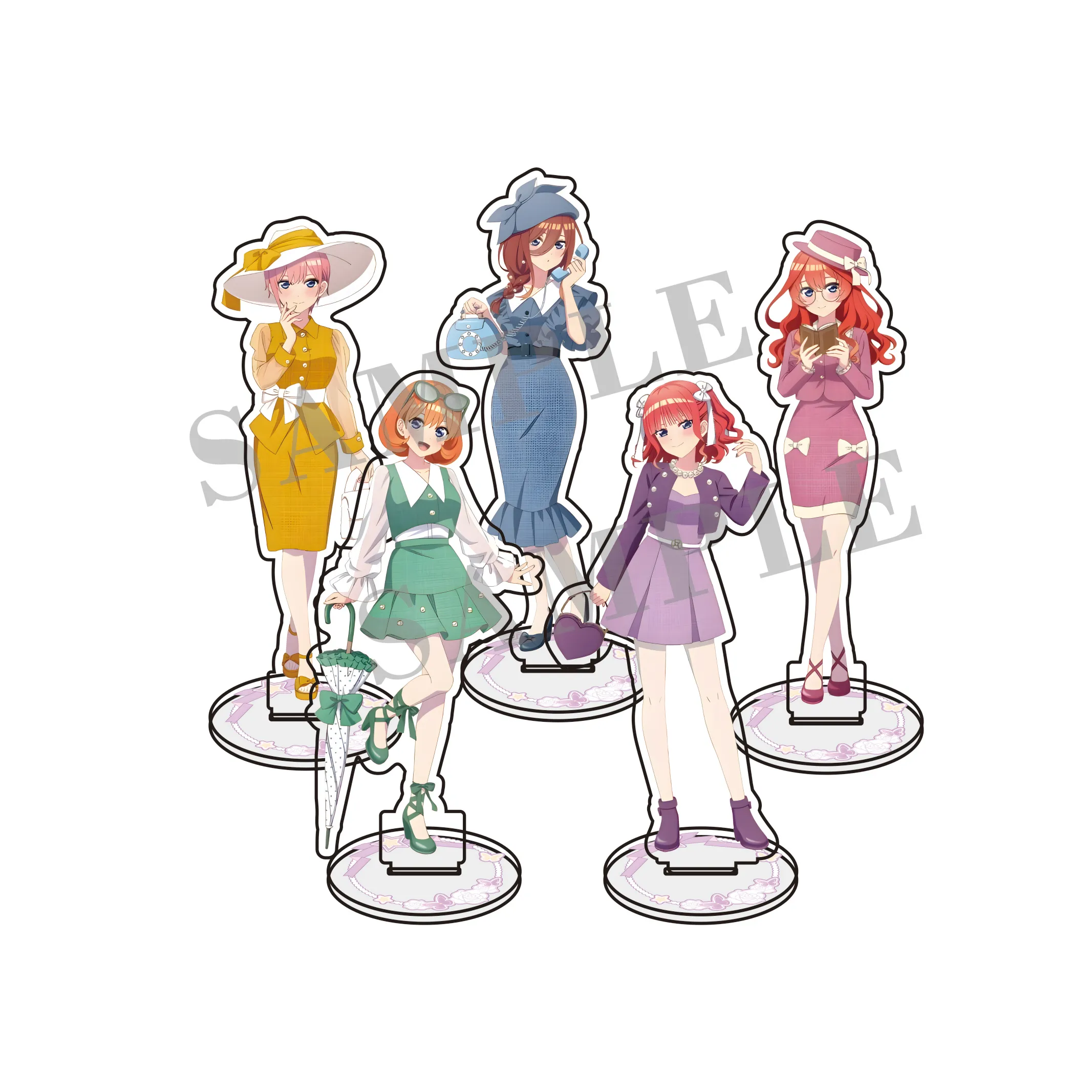 

15CM Hot Anime The Quintessential Quintuplets Acrylic Stand Desktop Display keychain Gifts
