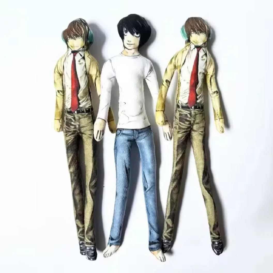 New Anime Light Yagami L Plush Light Yagami L Plushies Doll Slender Twistable Shape Stuffed Toys Room Decoration Festival Gift