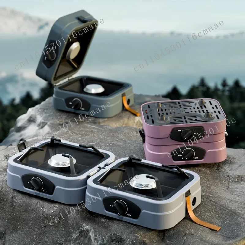 

Premium Dual Burner Easy To Clean Foldable Design Easy To Carry Many Colors Durable Metal Made of High Quality