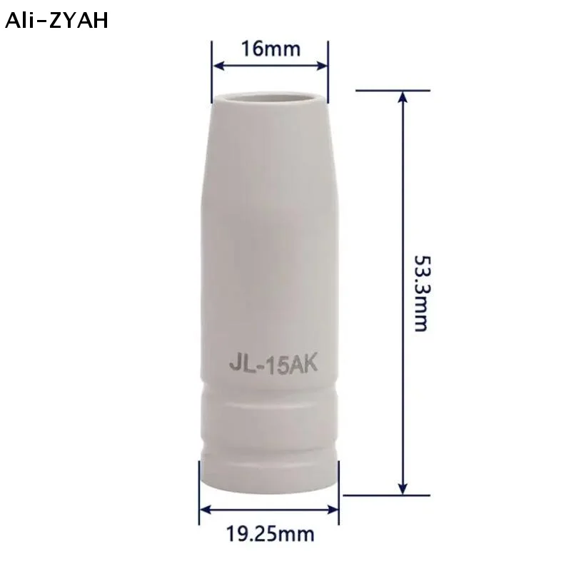 (YY)1 Set 2025 MB-15Ak Mig New Coating Ceramic Non-stick Welding Slag Conductive Protective Nozzle European Shielded Accessorie