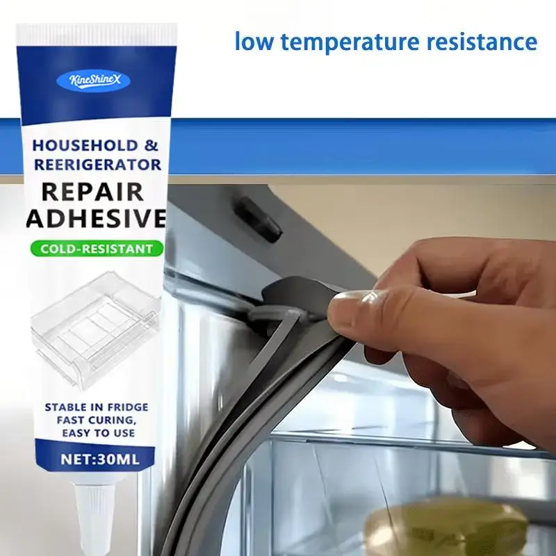 Refrigerator Repair Glue Cold Resistant Waterproof Adhesive for Fridge Drawer Door Seal Quick Drying for Plastic Glass