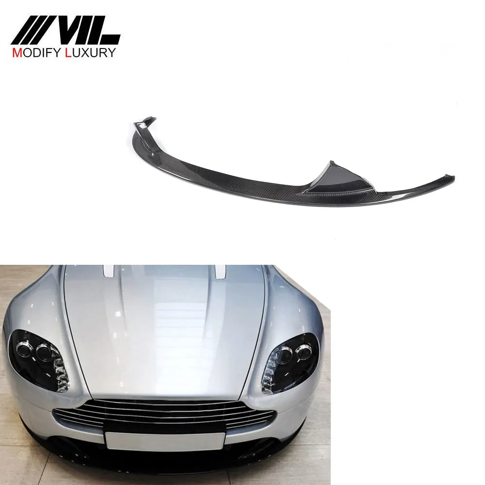 

Suitable for The V-shaped carbon fiber front bumper lip front spoiler of Aston Martin V8 S V12