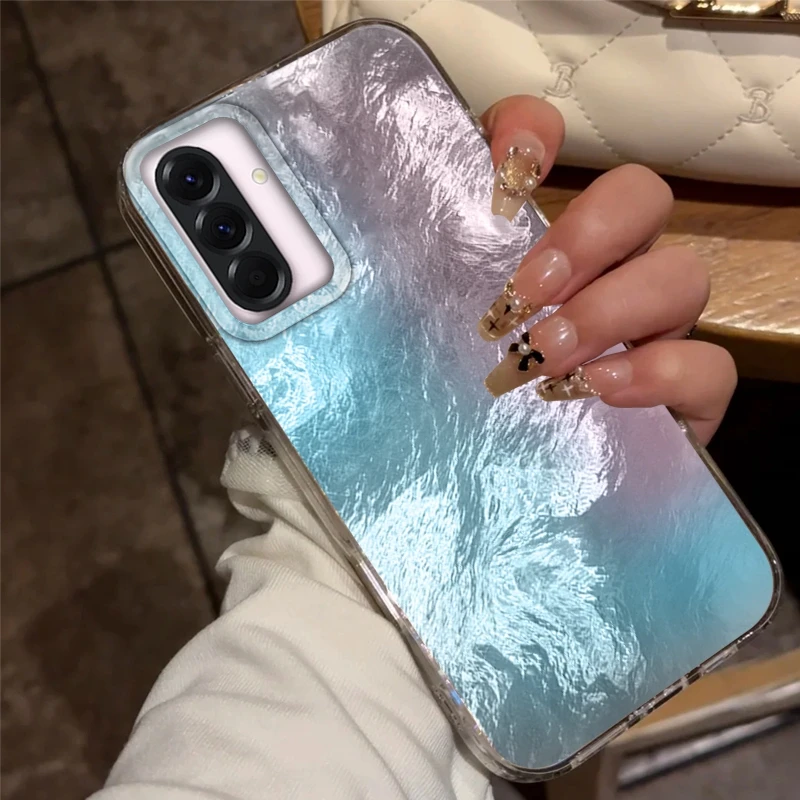그라데이션 빙하 질감 삼성 갤럭시 A36 A56 A16 A26 A06 A55 A35 A25 A15 A54 S24 S25 S22 S23 FE 폰 케이스/커버