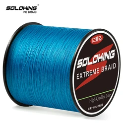 SOLOKING 300m PE Fishing Line Multifilament Line Braided Fishing Line 10LB 80 LB Carp Bass Saltwater Freshwater Fishing Line