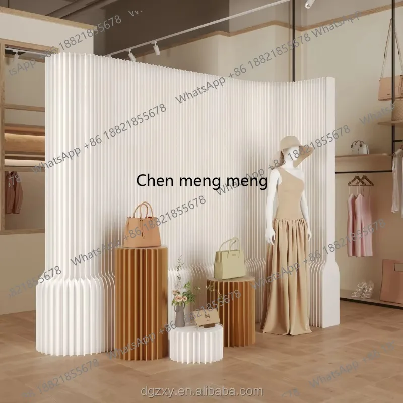 Customized Stylish Space Dividers and Paper Wall Partition Portable Display Solutions for Weddings Exhibitions and Office Settin