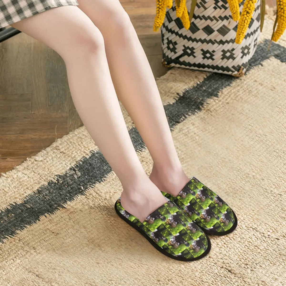 Custom Sword Art Online Sao Yuuki Asuna Anime Slippers Memory Foam Warm Soft Women House Slipper Bedroom Comfy Shoes