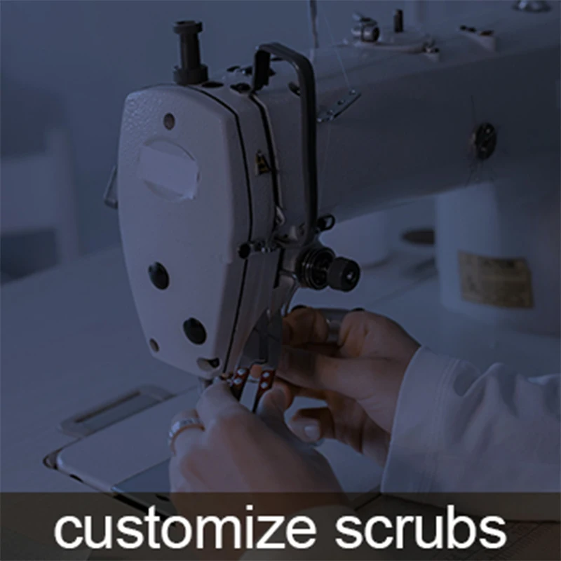 남성 스크럽 티셔츠 자수 로고 전문 맞춤 고급 자수 기술