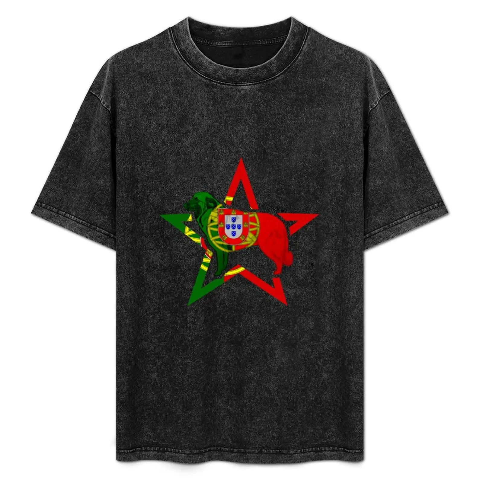 

Estrela Mountain Dog Portuguese Flag star T-Shirt Fashion Letter Print T-Shirt