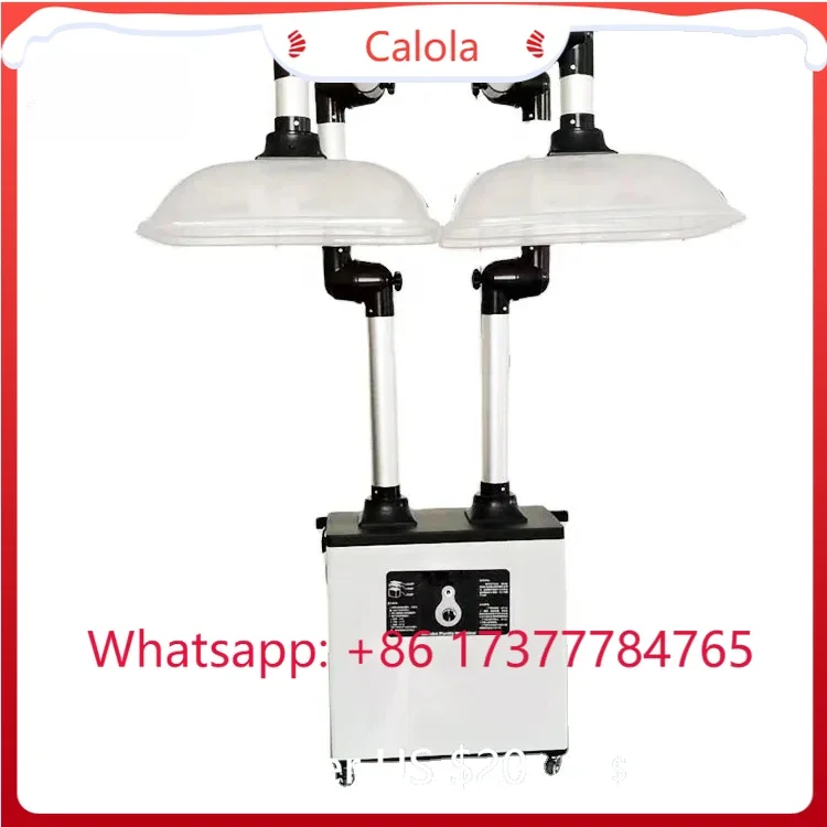 Multi-Purpose 2-Arm Fume Extractor: Moxibustion Smoke Purifier for Salon & Welding Use