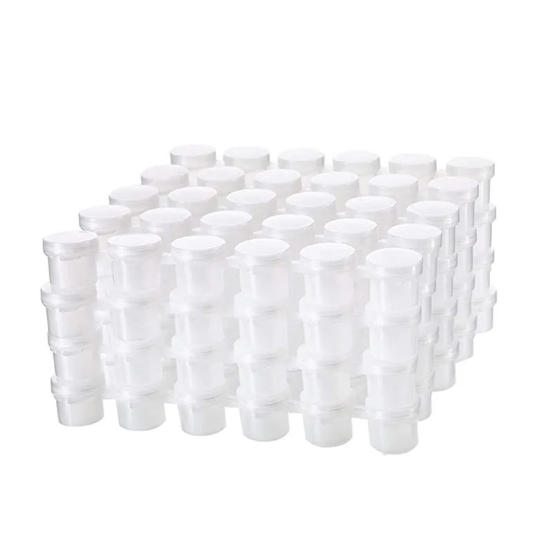 24 Strips 5Ml Empty Paint Strips Paint Cup Pots Clear Storage Containers Painting Arts Crafts Supplies 144 Pots in