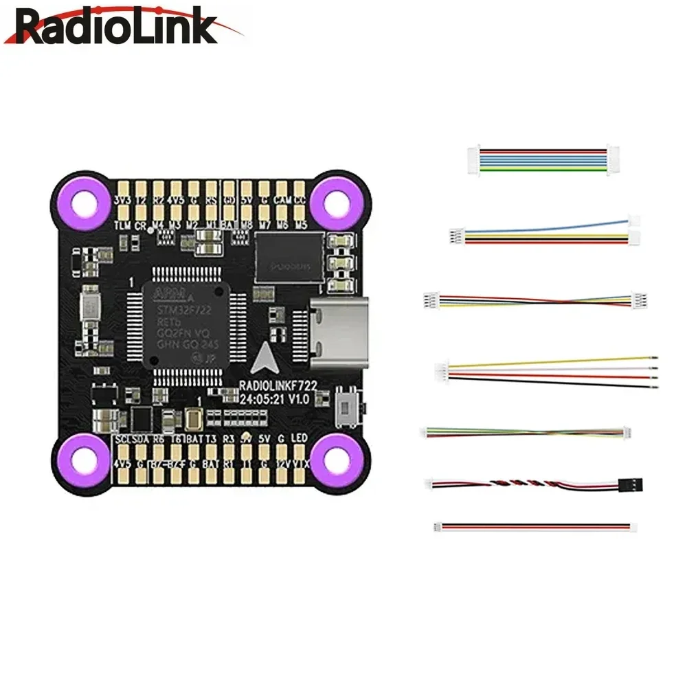 VoltSRadiolink F722 Flight Controller ICM42688 Support Betaflight / INAV 8 Channels OSD Support SBUS/ CRSF For RC FPV Racing Dro
